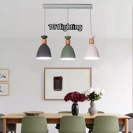 lampu gantung kap minimalis dekorasi meja makan 28811-3 - BASE PANJANG