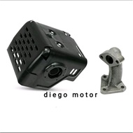 MESIN Muffler Silencer Exhaust Engine Knocker GX270 9HP HONDA