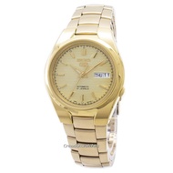 [CreationWatches] Seiko 5 Automatic 21 Jewels Mens Gold Stainless Steel Band Watch SNK610K1