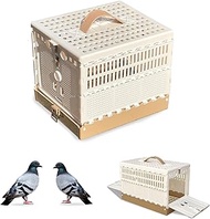 Pigeon Cage Folding Racing Pigeons Travel Cage Pairing Cage Plastic Three Doors Nest Box for Trainin