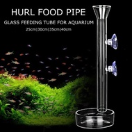 【CC018】Shrimp Fish Glass Feeding Tube Hurl Food Pipe Glass Fish Shrimp Keeping Aquarium Accessories