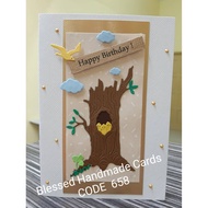 Handmade Card - Birthday Card (A6 size- folded card)