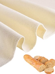 1入組專業烘焙師的卡姆布,耐用亞麻糕點發酵布,厚實的麵包布,適用於長棍麵包,大麵包和意式面包