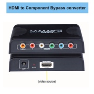DEFIO HDMI To Component Scaler Converter 1080P HDMI เป็น VGA หรือ YPbPr 5RCA อะแดปเตอร์ตัวแปลงวิดีโอ