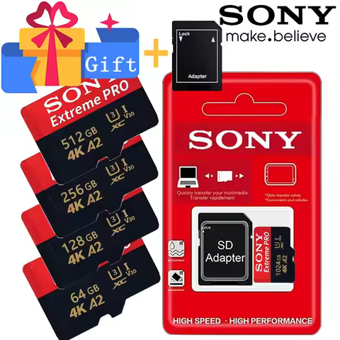 Sony High Speed 1TB 128GB Micro SD Card For DJI Drones Phone PS4 Nintendo Switch Class 10 Memory Sto