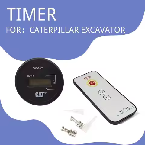 366-0367 For CATERPILLAR CAT E Excavator Time Remote Hour Meter With Control Timer Diesel Petrol Eng