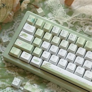 Summer Rain Keycaps 130 Keys Cherry Profile PBT Wooting Aula F75 Mechanical Keycap Dye Sublimation G