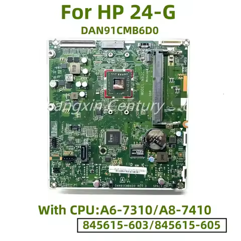 DAN91CMB6D0 Suitable for HP Laptop 24-G Motherboard with A6-7310 A8-7410 CPU 100% Tested and Shipped