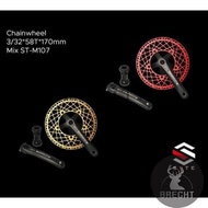 Syte 58T ST-M107 Shadow Folding Bike Chainwheel Bicycle Accessories