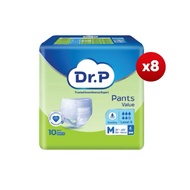 Dr. P Value Level 6 Adult Diaper M10/ L9/ XL8 (8 Packs)