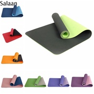 SALAAN Anti-skid Yoga Mat Foldable TPE Fitness Mat Sports Non-slip Pilates Mat Winter