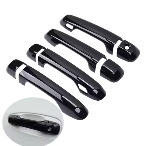 For Toyota 4Runner 4 Runner 2010 2011 2012 2013 2014 2015 2016 2017 Glossy Black Car Door Handle Cov
