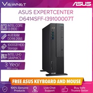 ASUS ExpertCenter D6414SFF-I39100007T DESKTOP INTEL CORE I5-9400U 4GB DDR4 1TB HDD INTEL  3 YEARS AS