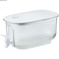 BOOMLIFE1238C Beverage Dispenser, PET 4L Drink Dispenser, Transparent Drink Container For Home