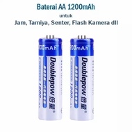 Battery Baterai Rechargeable AA DOUBLEPOW 1200mAh