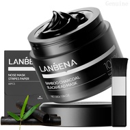 LANBENA Upgraded 2.0 Bamboo Charcoal head Remoer Mask - 60Pcs Nose Strips FV4K