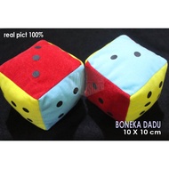 PILLOW DICE DOLL SNAKES LADDER GIANT JUMBO 10 X 10 cm DICE JUMBO ANOMALI BRAINROT TUNG SAHUR