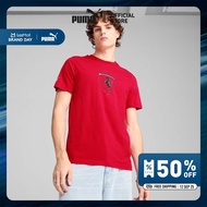 PUMA AUTO - เสื้อยืด Scuderia Ferrari Race Tonal สำหรับผู้ชาย สีแดง - 63018902