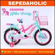 Inc Ppn- Sepeda Anak Perempuan Bnb Bunny / Erminio Little Pony Ukuran