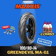 [READY COD] MAXXIS GREEN DEVIL 100 - 80 - 14 / BAN MAXXIS 100/80-14 /