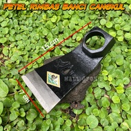 Petel Baja Cor Asli Cap Ayam Jago - Mata Kapak Petel Rimbas Kayu Super Tajam - Wangkil Cangkul Kecil