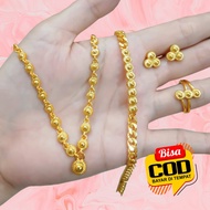 Dubai Jewelry Set Fullset Yellow Kendari 24k