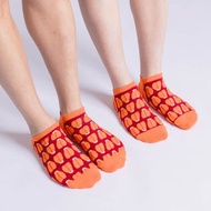 【錦源興】烏魚子抗菌踝襪 (紅) l 襪子 台灣製 運動襪 印花