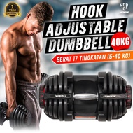 Barbel Alat Fitnes Home Gym Dumble Alat Gym Dumbbell Barble Set 40kg