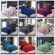 [ BEST SELLER ] Cadar Hotel Plain 7-in-1 with Comforter Premium cotton cadar queen king Bedsheet Hom