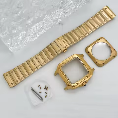 Gold Black Silver 38mm Case Watch Repair Modification Parts for Sandoz NH35 NH36 Watch Automatic Mov