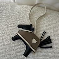 HERMES Rodeo Robeo Coeur小馬 - 黑/大象灰/奶昔白