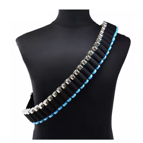 Tactical Hunting Accessories 27 Round Shotgun Cartridge Case Belt with 12G Cartridge Air Gun Cartrid