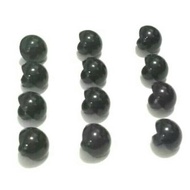Kancing baju hias Jamur timbul 13 mm / Kancing Hias Mutiara Hitam 100 pcs