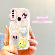 Oppo A31 2020 A5 2020 A9 2020 A73 5G Phone Case Cartoon Protective Case Kuromi Three-Dimensional Transparent