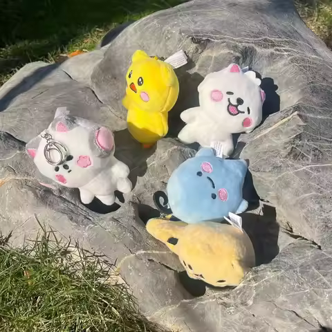 Kpop Yunjin Plushie EUNCHAE Keychain New Album Cute Animals Plushie Keychain KIM CHAEWON HUH HONG KA