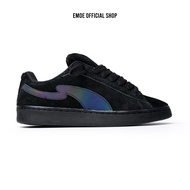 EMOE - EXCEL BLACK-RAINBOW, Men's Sneakers CasualWanita BLACK Suede Shoes Rubber Shoes