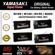 YAMASAKI - N100 / N120 / N150 / N200 (MF) Maintenance Free - Super Power Battery