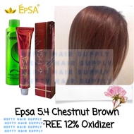Chestnut Brown 5.4 Epsa Hair Color Cream (Basic Colors) 100ml (WITH OXIDANT INCLUDED) 100ml Bremod H