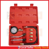 8pcs Cylinder Compressor Tester Kit Petrol Gas Engine Cylinder Pressure Tester Leakage Test Kit Gaug