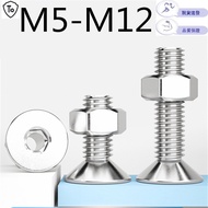 304 Stainless Steel Hollow Screw Nut Set M5-M12 Flat Head Countersunk Head Hexagon Socket Bolt Hollo