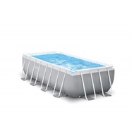 INTEX 4M x 2M x 1.22M (13\'1 1/2 x 6\'6 3/4\" x 48\") Prism Frame Rectangular Pool Set IT 26790UK