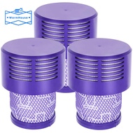 （Fast delivery）3 Pack HEPA Replacement V10 Filters for Dyson V10 SV12, Part No. 969082-01, Washable and Reusable