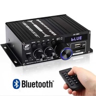 AK380 Bluetooth USB Card Reading Remote Control Power Amplifier Car Household 12v Mini Small Power A