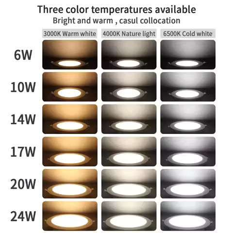 10pcs CCT Spot Downlight Recessed LED Ceiling Light 3 Color Adjusted AC100-240V Dial Swich 3000K/400