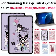 Cute cartoon pattern Cover For Samsung Galaxy Tab A 10.1'' 2016 S-Pen SM-P585Y P580 P585 High Quality Fashion Flip Stand Tab A 10.1'' SM-T585 T580 Tablet Protective case