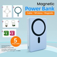 Magnetic Wireless Power Bank - 5000mAh/10000mAh Portable Charger Powerbank with Stand, Fast Charging