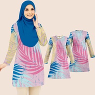 Viral Custom！！baju Muslimah Microfibre Blouse Murah Plus Size Baju Jersey Muslimah Budak Dan Dewasa 