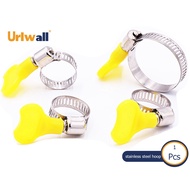 Urlwall 6mm-32mm High Quality Clamps Homebrew Pipe Clamp fit  Pipe Plastic Hardware special accessories  Handle Stainless Steel Butterfly Hose Clamp Spring Clamp