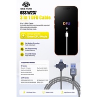 OSS TEAM OSS W237 3-in-1 Automatic Repair Cable Auto Enter DFU Download Mode For iPhone 8-16 iPad Ma