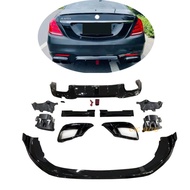 W222 Bumper Replacement S222 Body Kit Front Splitters Lip Rear Diffuser For Mercedes Benz S Class W2